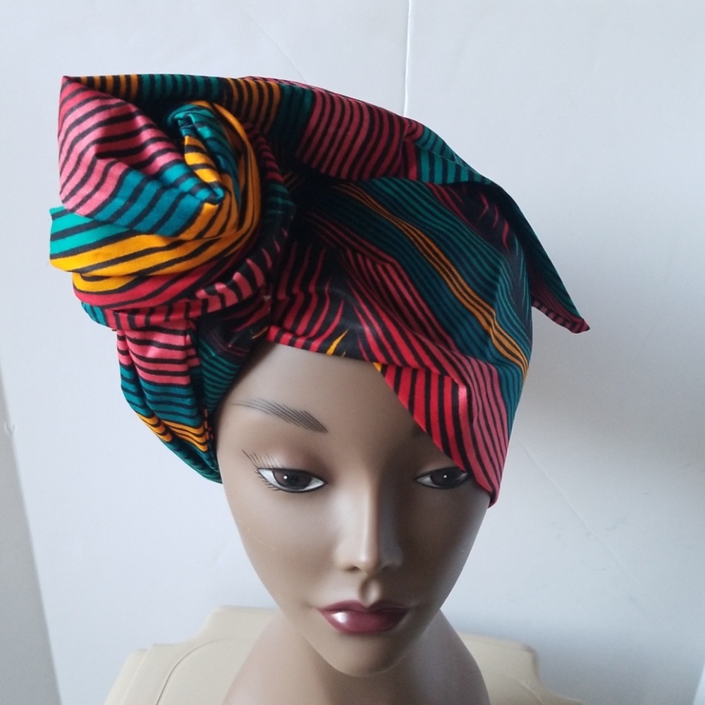 Trendy African wax head wrap/scarf/tie/turban.